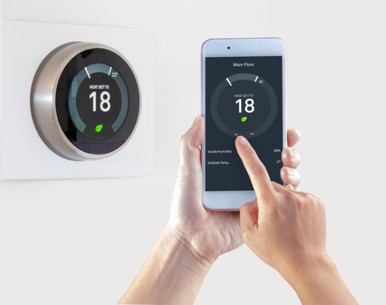 Air Temperature Professional installs a smart thermostat